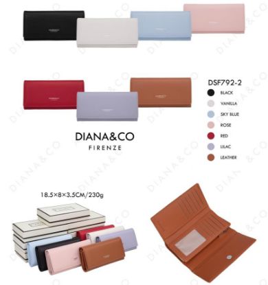 Immagine di PORTAFOGLIO DONNA DIANA&CO LEATHER 1pz SINTETICO