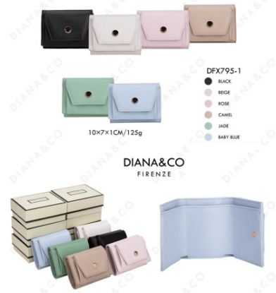 Immagine di PORTAFOGLIO DONNA DIANA&CO BABY BLUE 1pz SINTETICO