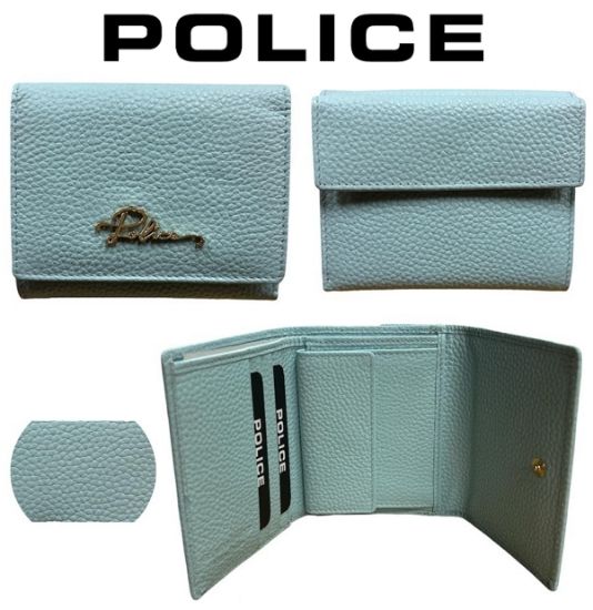 Immagine di PORTAFOGLIO DONNA POLICE LIGHT BLU - VERA PELLE