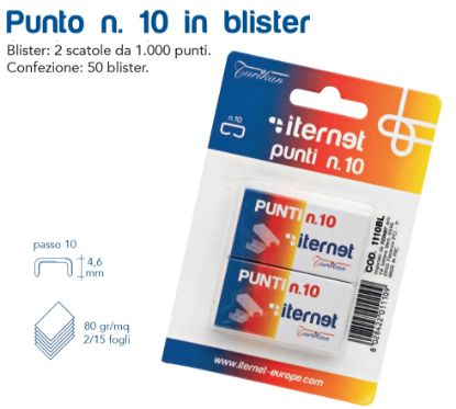 Picture of PUNTI CUCITRICE passo10 1000pz x 2scatole BLISTER - UNIVERSALI