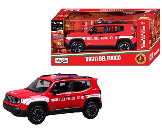 Immagine di GIOCHI AUTO 1:24 JEEP RENEGADE VIGILI DEL FUOCO 1pz BBURAGO