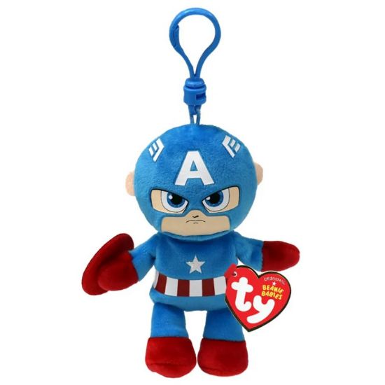 Immagine di PELUCHES BEANIE CAPTAIN AMERICA CLIP - 1pz