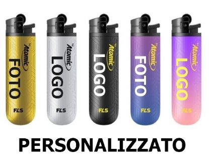 Immagine di ACCENDINO ATOMIC PIETRINA 25pz PERSONALIZZATO - FLS