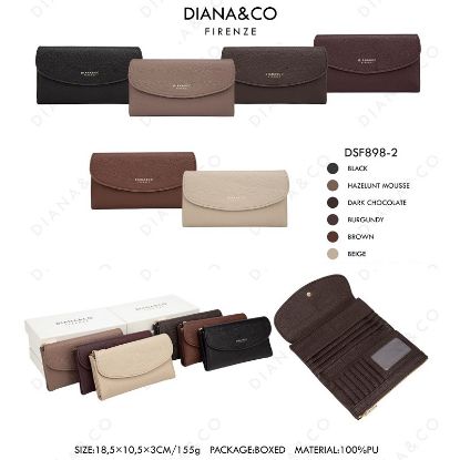 Immagine di PORTAFOGLIO DONNA DIANA&CO BLACK 1pz SINTETICO