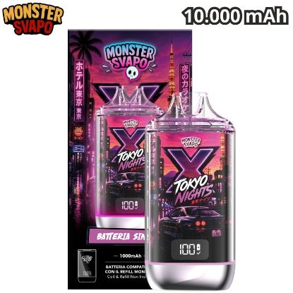 Immagine di MONSTER SVAPO DISPOSITIVO 1pz ICE CITY TOKYO - 1000mAh LED LUMINOSA